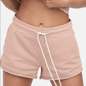 MATE the Label Organic Terry Lounge Short - ROSE - size small